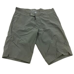 KETL Women's Olive Green Nylon Spandex Outdoor Hiking Cargo Shorts Medium